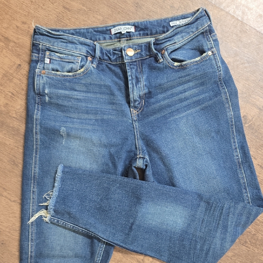 DEAR‎ JOHN Women's Blue Skinny Jeans Gisele  High Waisted Sz 28